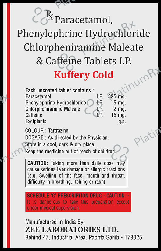 Kuffery Cold Tablet