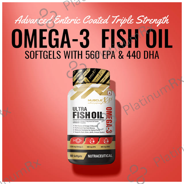MuscleXP Ultra Fish Oil Omega 3 Triple Strength Capsule 60s