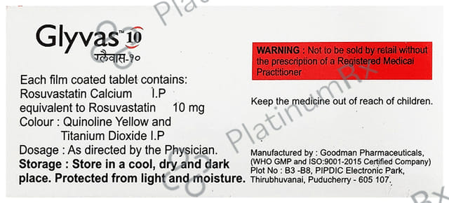 Glyvas 10mg Tablet 10s