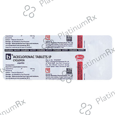 Cyclofen 20 mg/250 mg Tablet
