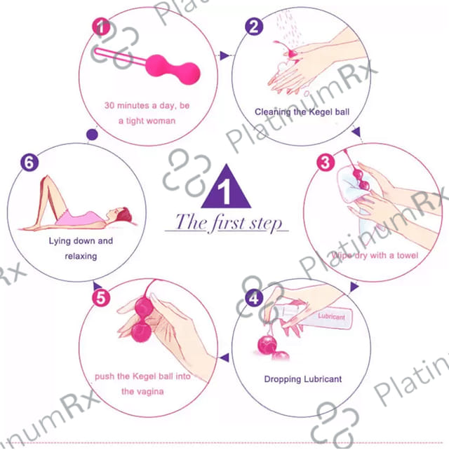 Healthcave Medgram Double Kegel Ball Pelvic Muscle Exerciser and Toner Pink