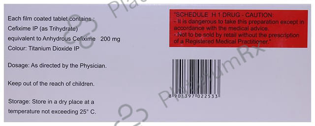 Ceflim 200mg Tablet 10s
