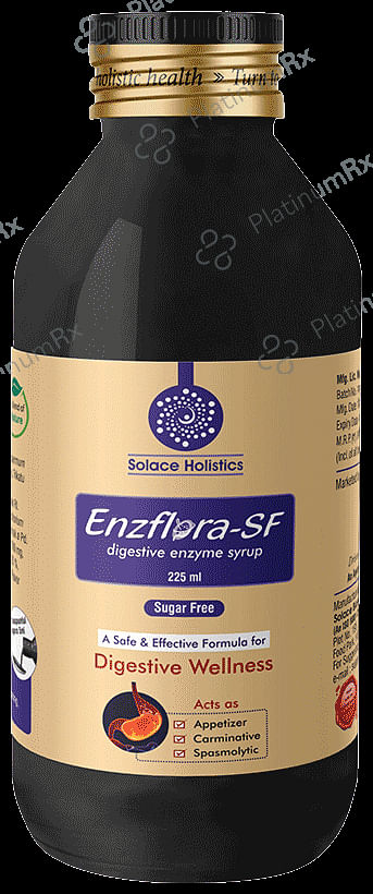 Solace Holistics Enzflora-SF Digestive Enzyme Syrup Sugar Free