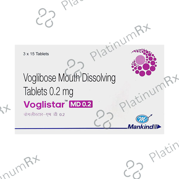 Voglistar MD 0.2mg Tablet 15s