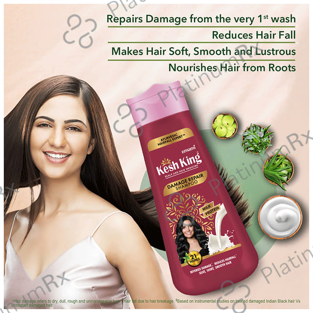 Emami Kesh King Ayurvedic Hairfall Expert Shampoo Damage Repair 200 ml