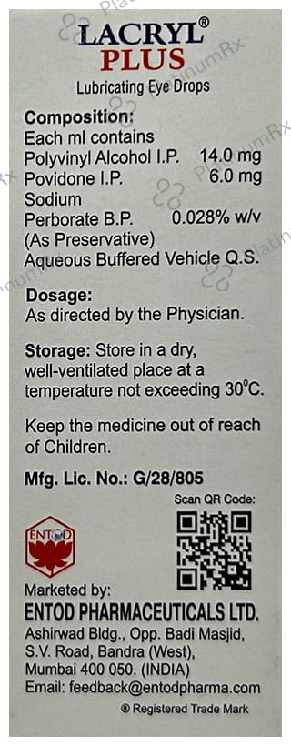 Lacryl Plus 20mg Eye Drop 10ml