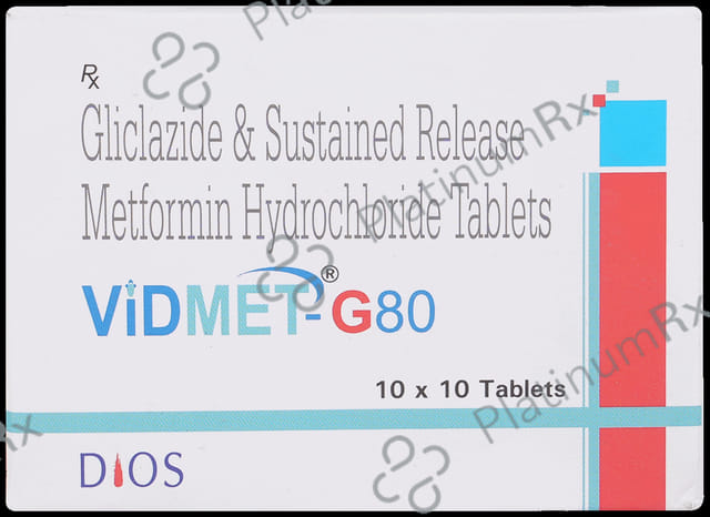 Vidmet G 80mg/500mg Tablet