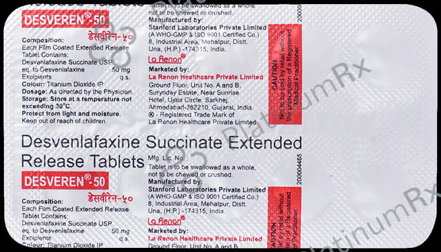 Desveren 50mg Tablet ER 10s