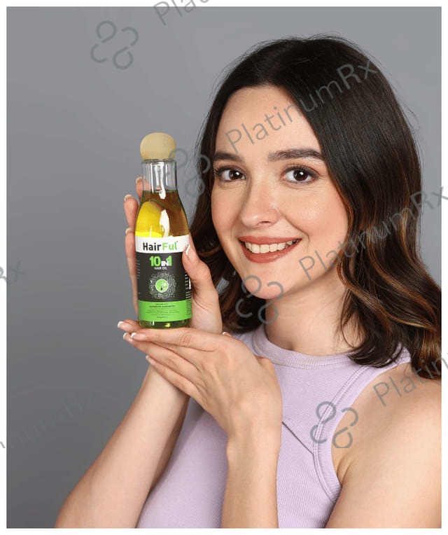 HairFul 10 IN 1 Hair Oil Enriched with Almond Oil & Argan Oil (200ml Each) 1 Bottle