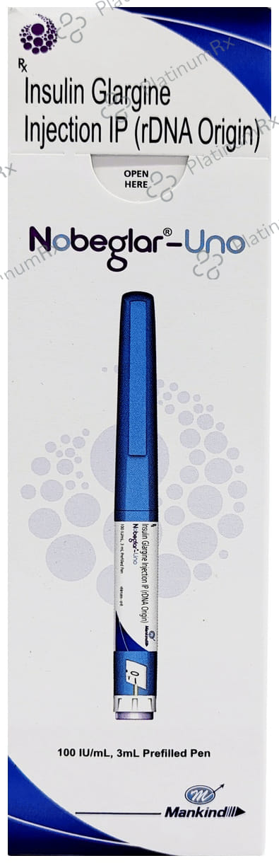 Nobeglar Uno (100 IU/ml) (1*3ml Disposable Pen) Solution For Injection 3ml