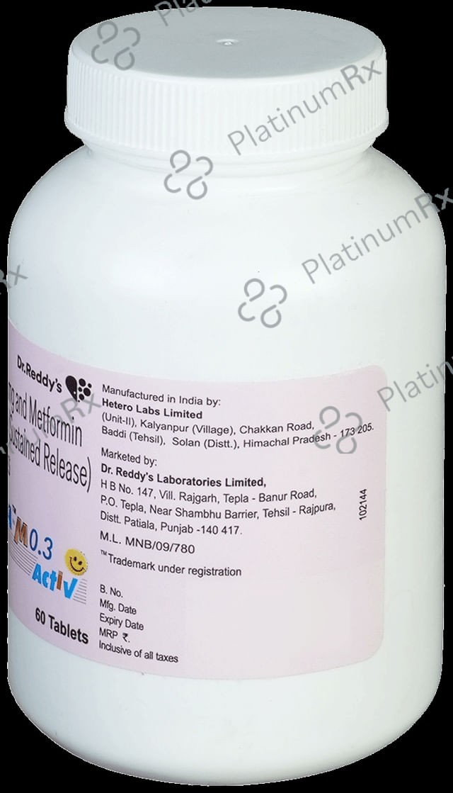 Vozuca M 500/0.3mg Tablet SR 60s