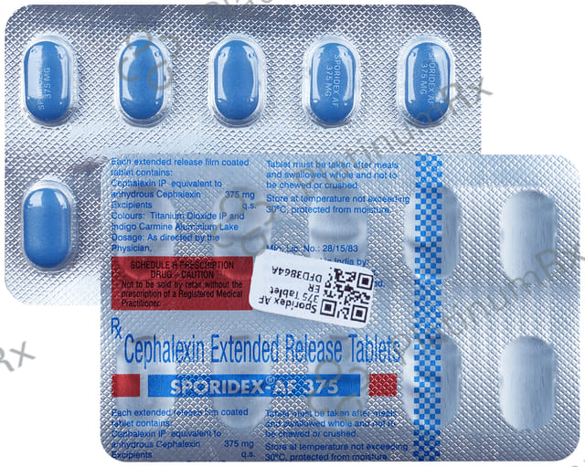 Sporidex AF 375mg Tablet ER 10s
