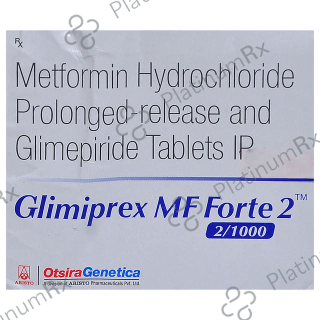 Glimiprex MF Forte 2/1000mg Tablet PR 10s