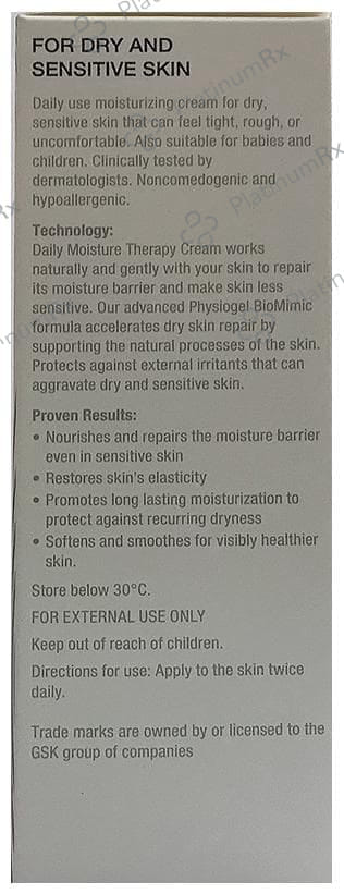 Physiogel Hypoallergenic 1% Cream 75gm