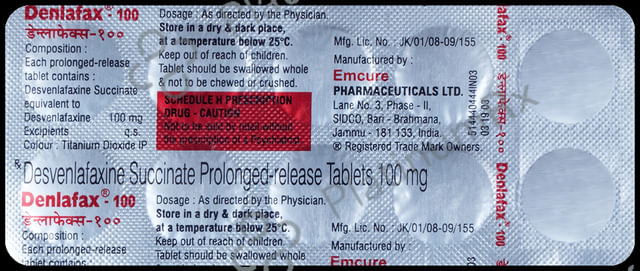 Denlafax 100 Tablet PR 10s