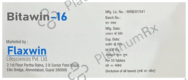 Bitawin 16mg Tablet 10s