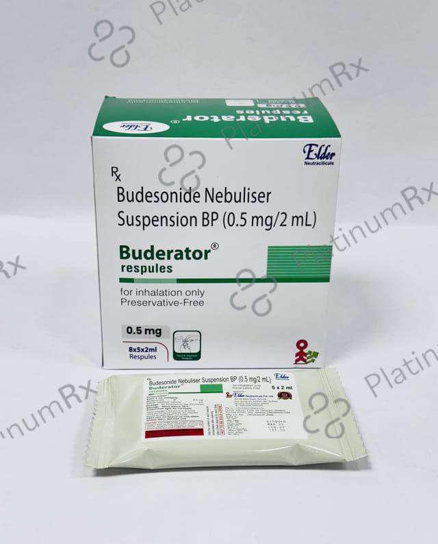 Buderator 0.5mg Respules 5X2ml