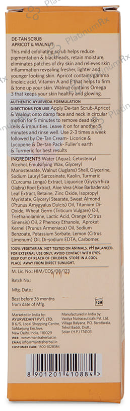 Mantra De-Tan Scrub Apricot & Walnut