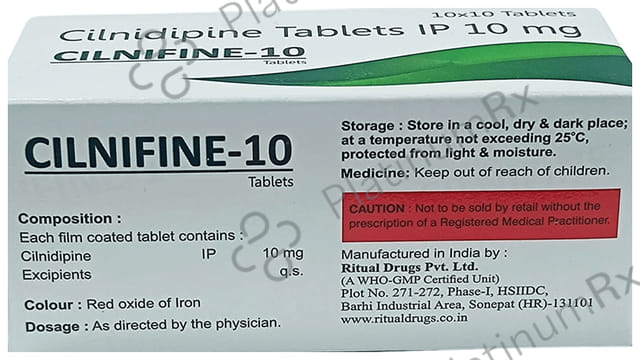Cilnifine 10mg Tablet 10s