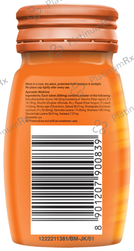 Dabur Hajmola Regular Flavour Supports Digestive Health Tablet 120s