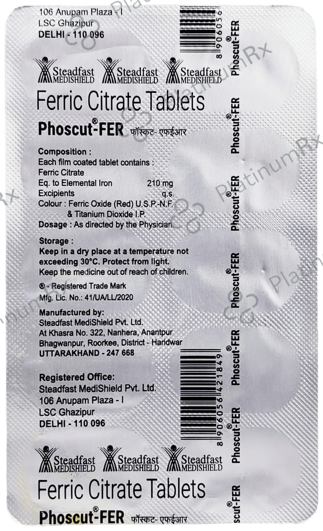 Phoscut Fer Tablet 10s
