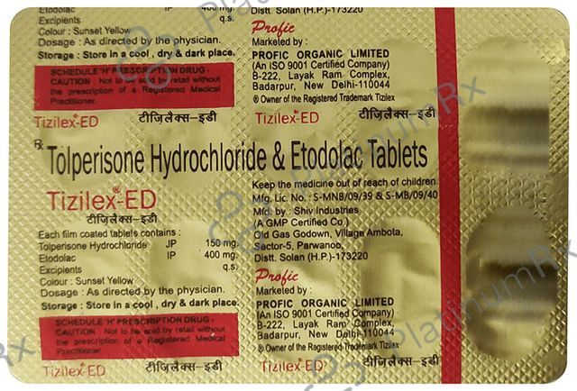 Tizilex ED 10/150mg Tablet 10s