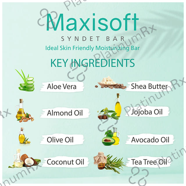 Maxisoft Syndet Bar (75gm Each) 3 units
