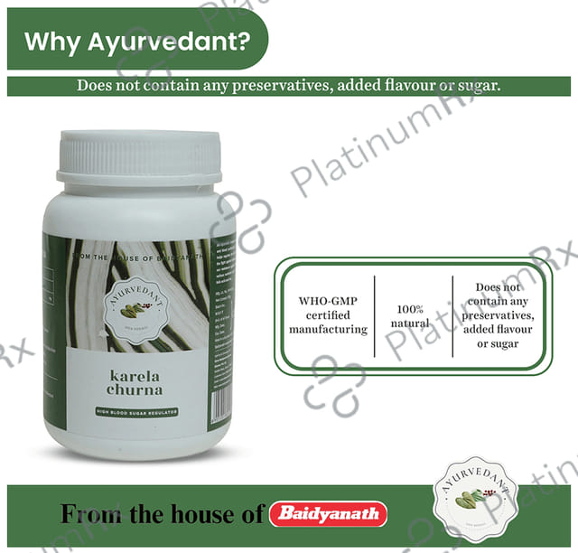 Baidyanath (Jhansi) Ayurvedant Karela Churna
