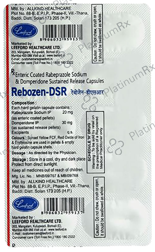 Rebozen DSR 30/20mg Capsule SR 10s
