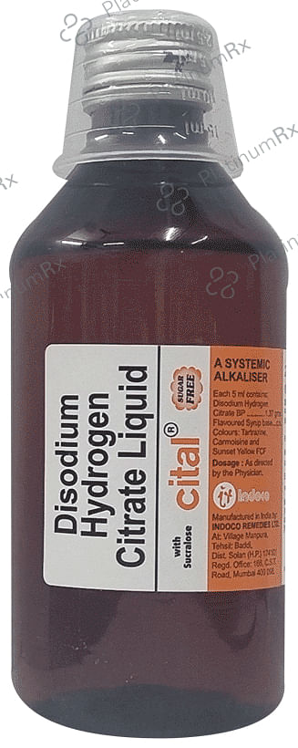 Cital Oral 1.14mg Sugar Free Liquid 200ml
