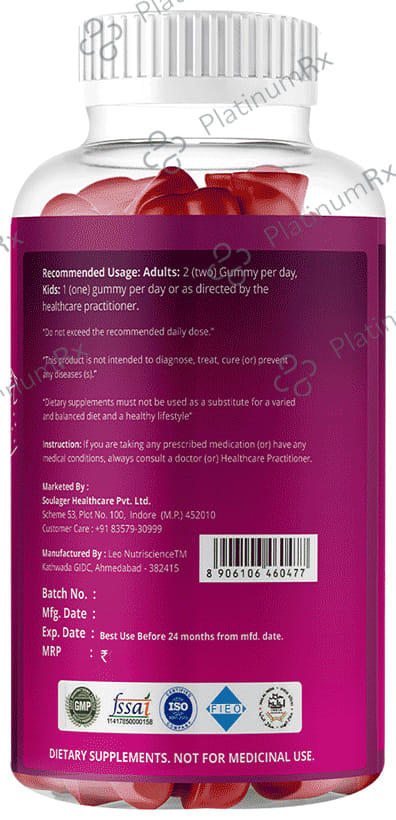 Simply Herbal Multivitamin Gummies Strawberry
