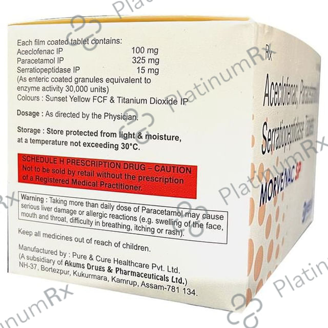 Morvenac SP 100/325/15mg Tablet 10s
