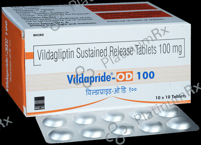 Vildapride OD 100mg Tablet 10s