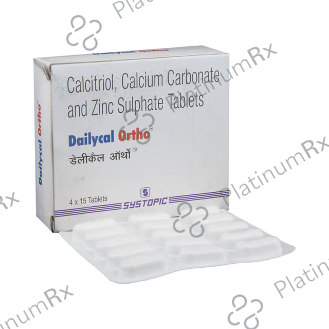 Dailycal Ortho 500/250IU Tablet 15S