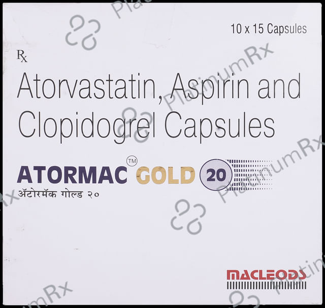 Atormac Gold 20/75/75mg Capsule 15s