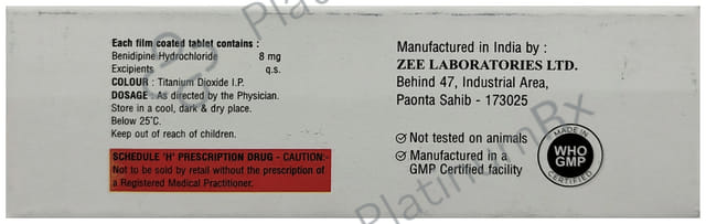 Benlip 8mg Tablet 10s