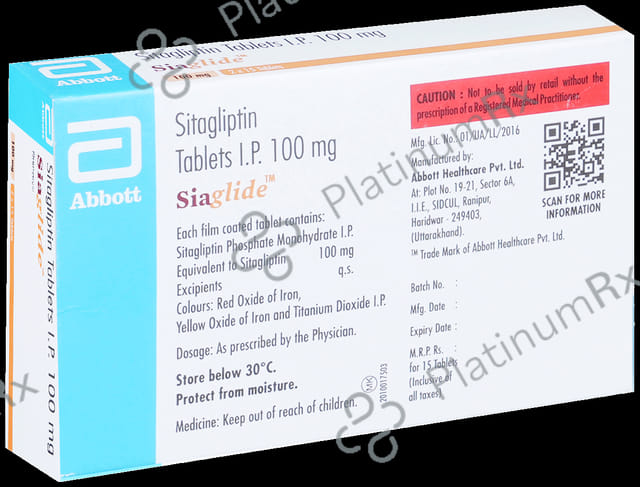 Siaglide 100mg Tablet 15s