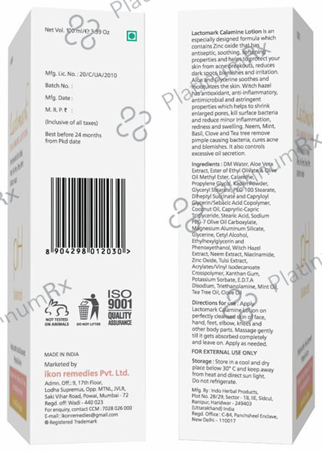 Lactomark Calamine Lotion (100gm Each) 3 Tube