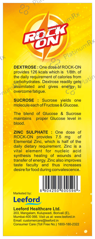 Leeford Rock On Energy Drink Powder 105gm