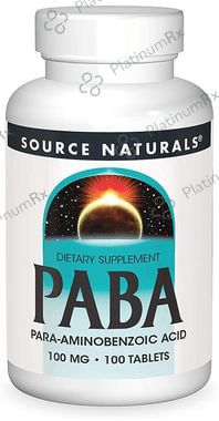 Source Naturals PABA Para-Aminobenzoic Acid 100mg Tablet