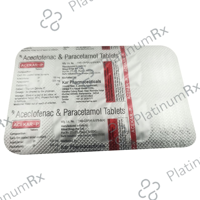 Acekar P 100/325mg Tablet 10s