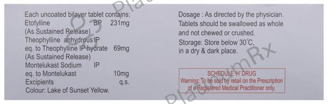 Deriphyllin M 231/69/10mg Tablet SR 10s