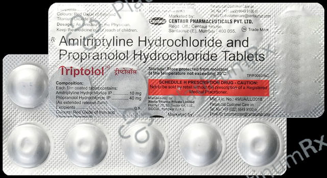 Triptolol 10/40mg Tablet 10s