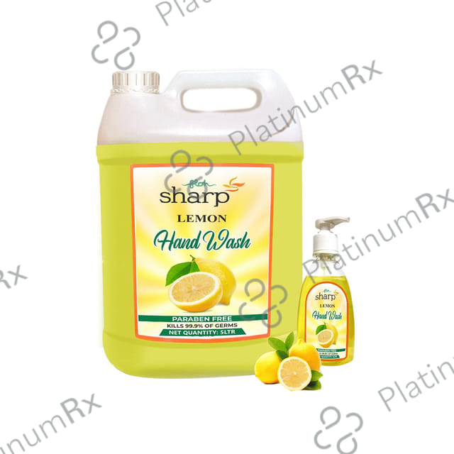 FLOH Sharp Hand Wash with Lemon Hand Wash Pump Bottle 300ml Free