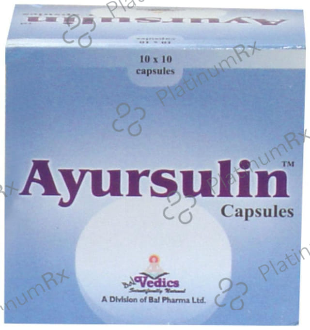 Ayursulin Capsule 10s