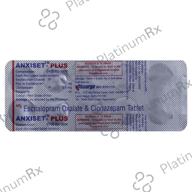 Anxiset Plus 0.5/10mg Tablet 10s