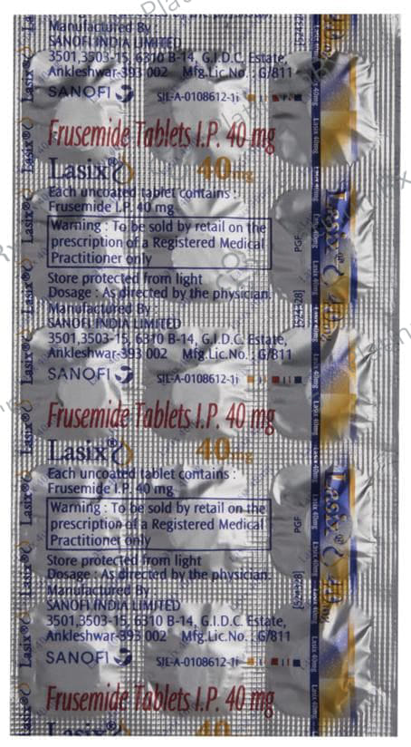 Lasix 40mg Tablet 15s