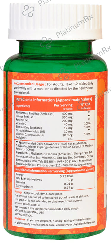 Team Rx Vitamin C + Zinc Chewable Tablet