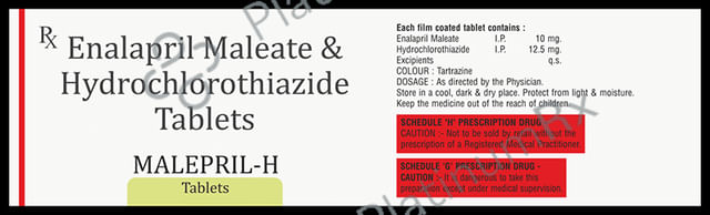 Malepril H 10/12.5mg Tablet 10s