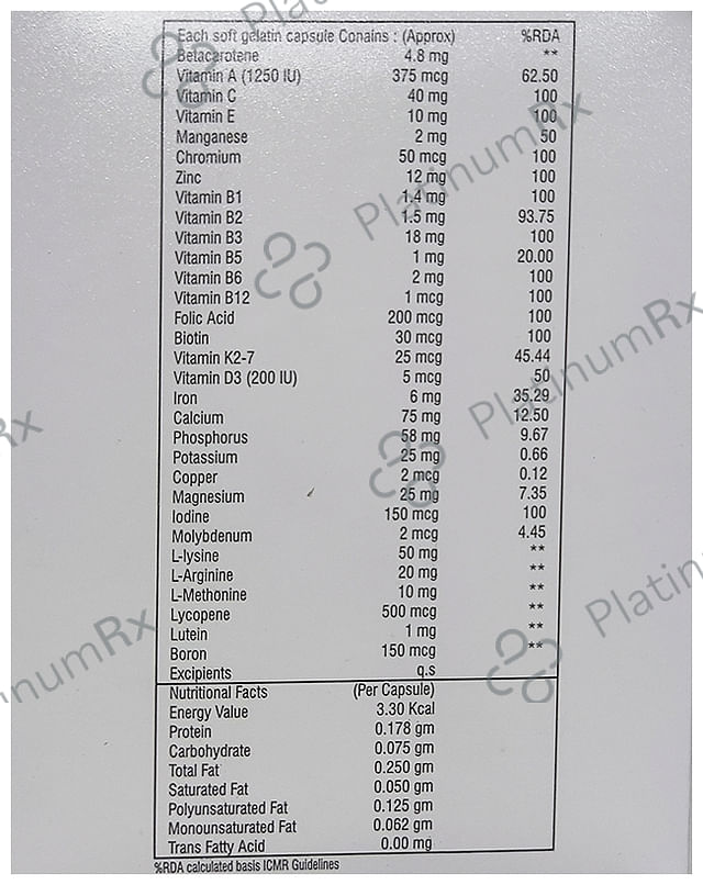 Vevitz Softgel Capsule